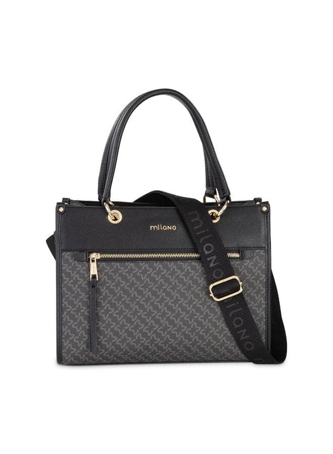 Milano TARA-UPD Chic Monogram Shopper Tote for Women - Image 1