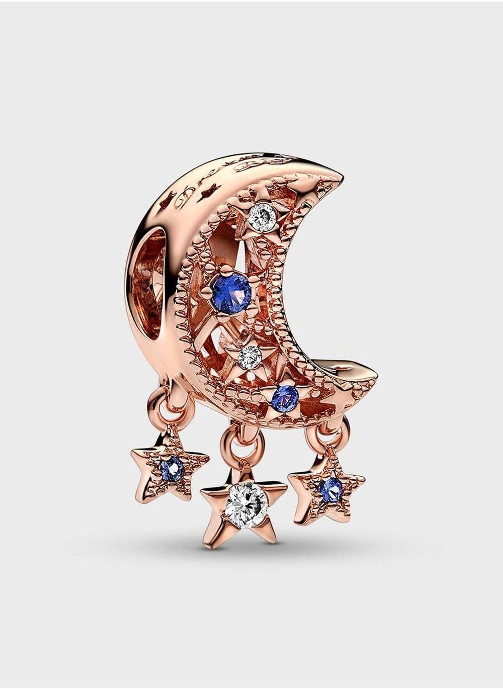 PANDORA Cosmic Elegance Charm: Star & Crescent Moon - Image 1