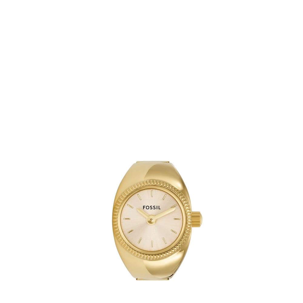 FOSSIL Es5246 Elegant Gold-Tone Analog Ring Watch for Women - Image 1