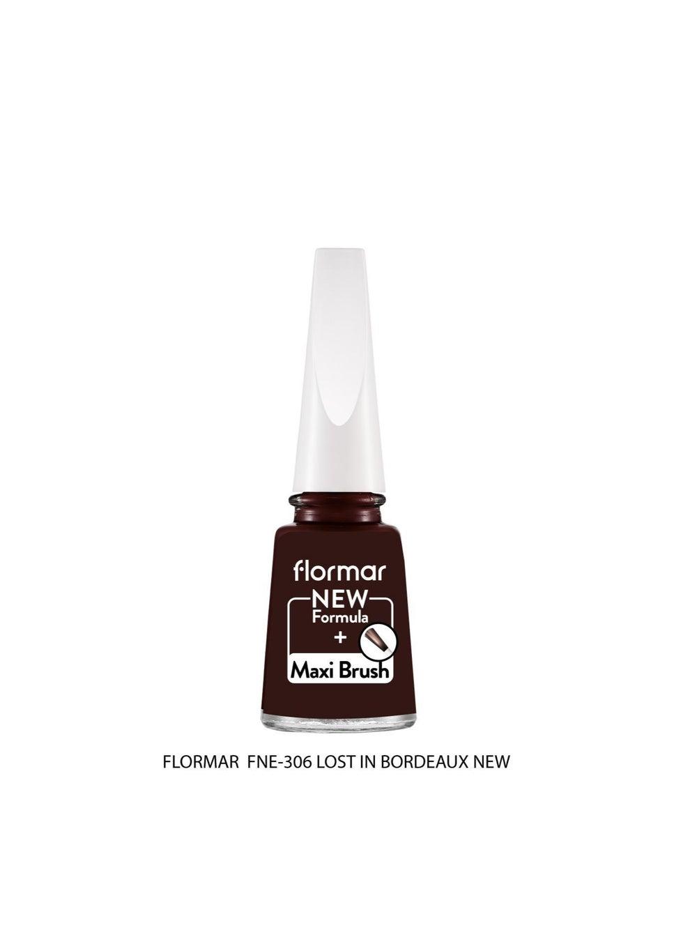 Flormar 306 Lost In Bordeaux - Lustrous Nail Enamel - Image 1