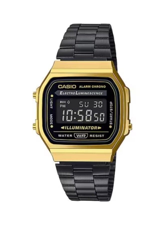 CASIO A-168WEGB-1B Elegant Stainless Steel Digital Timepiece - Image 1