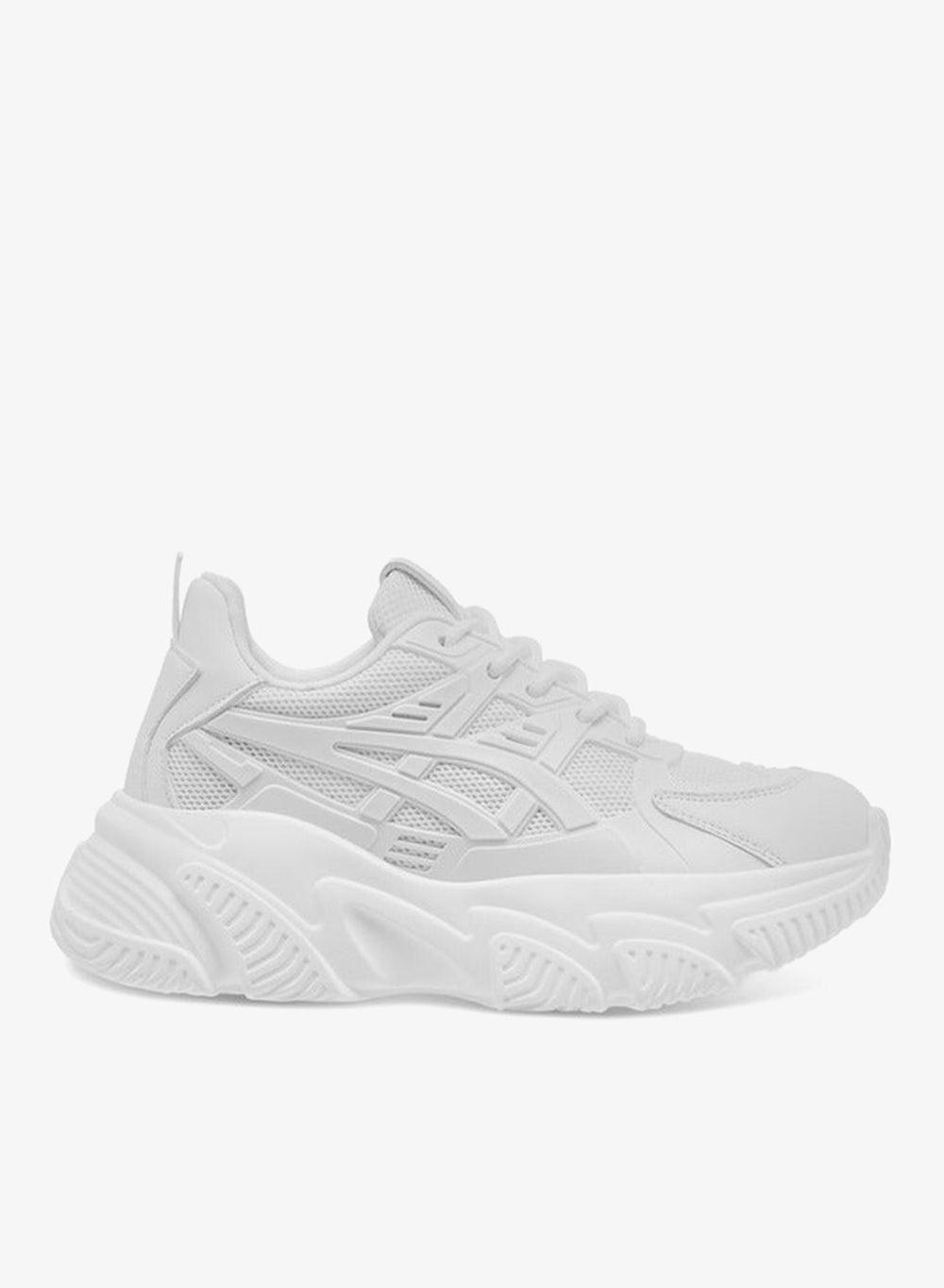 Rjf50 1 White Low-Top Panelled Sneakers for Women - Image 1