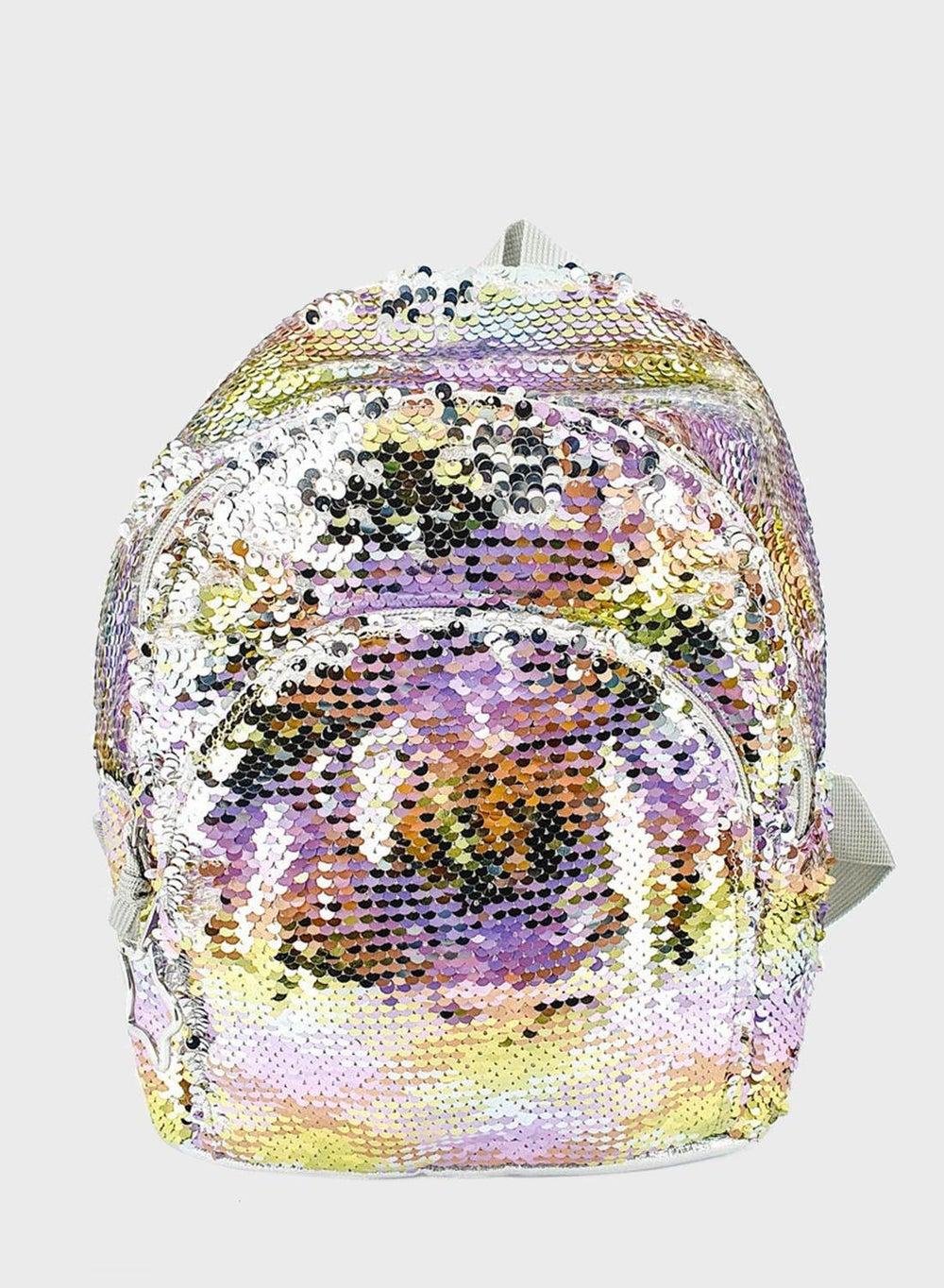 Claire's Sequined Elegance Backpack - Chic & Sturdy - Image 1