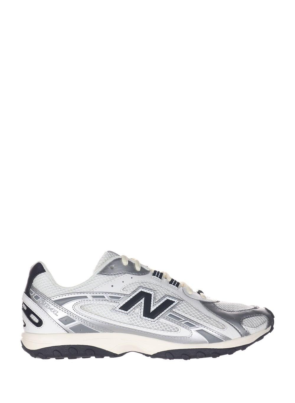 204L Silver Metallic Low-Top Lifestyle Sneakers - Image 1