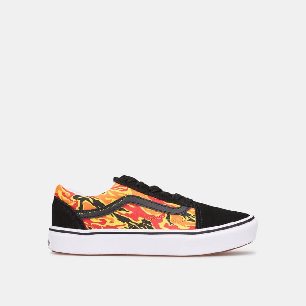 Kids' ComfyCush Old Skool Black Sneaker: Unisex Style - Image 1