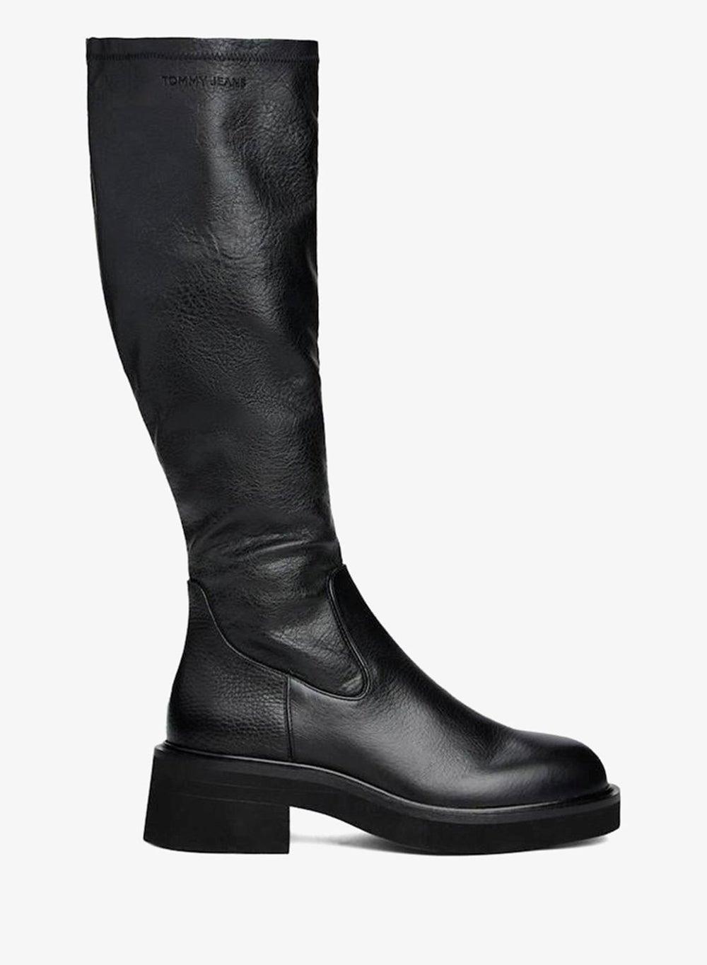 Elegant En0En02851Bds Pebble Grain Leather Knee Boots - Image 1