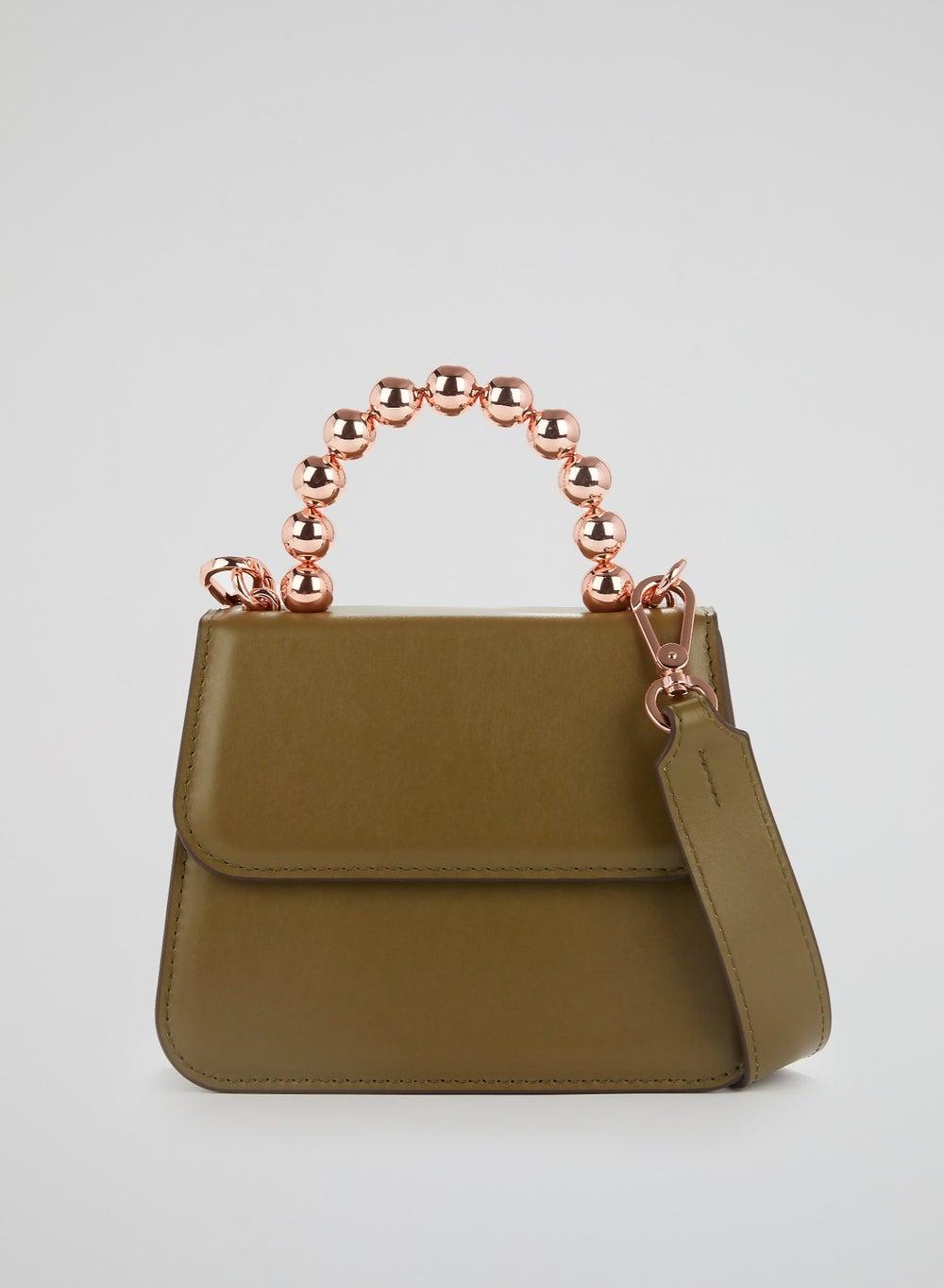 0711 Tbilisi Khaki Lou Ball Handle Elegance Purse - Image 1