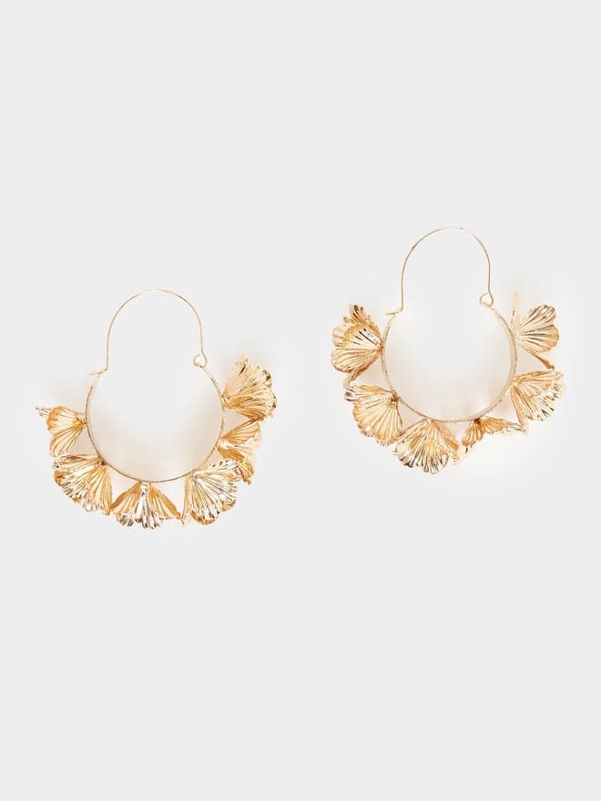 Styli Textured Floral Earrings - Elegance in Bloom - Image 1