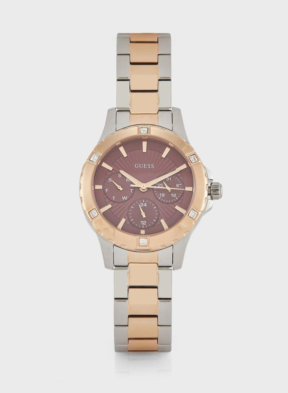 GUESS Mist Steel Elegance: Chic Analog Watch for Women - Image 1