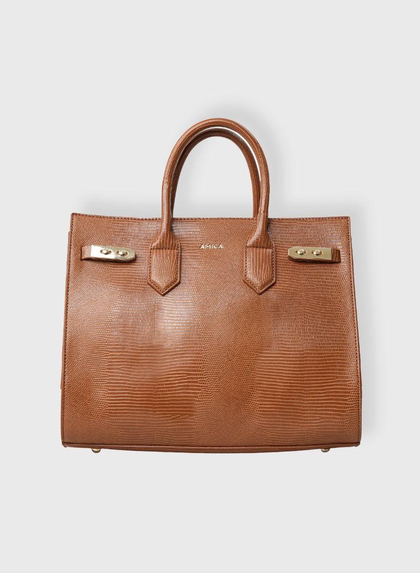 AMICA Mattea Elegance in Tan - Chic Ladies' Handbag - Image 1