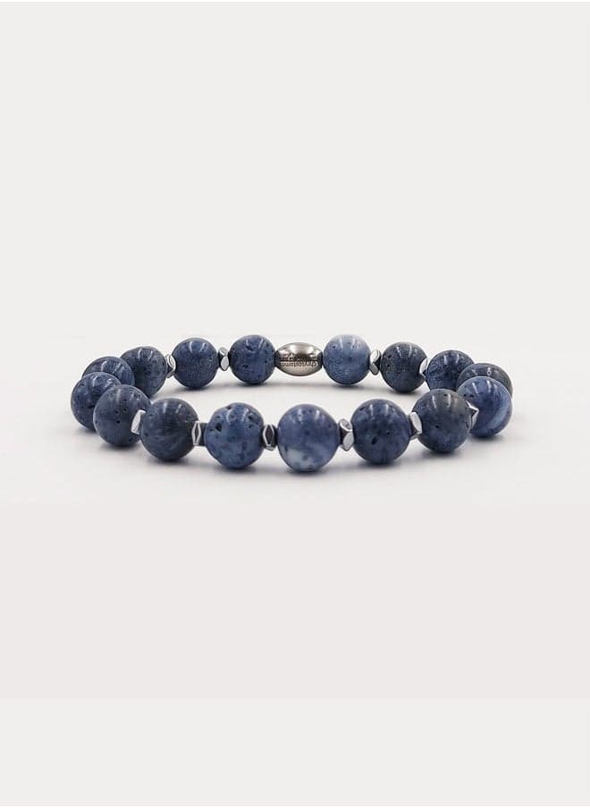 CHRYSOSTOMOS Handmade Agate & Hematite Men's Bracelet - Image 1