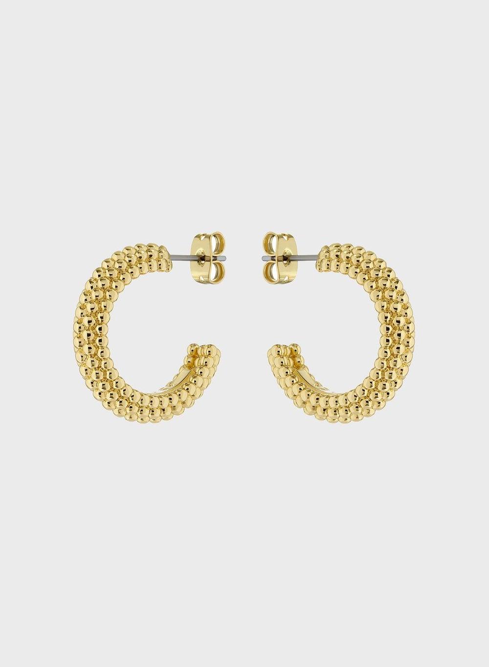 Ted Baker Dotetta Dotty Gold-Plated Hoop Earrings - Image 1