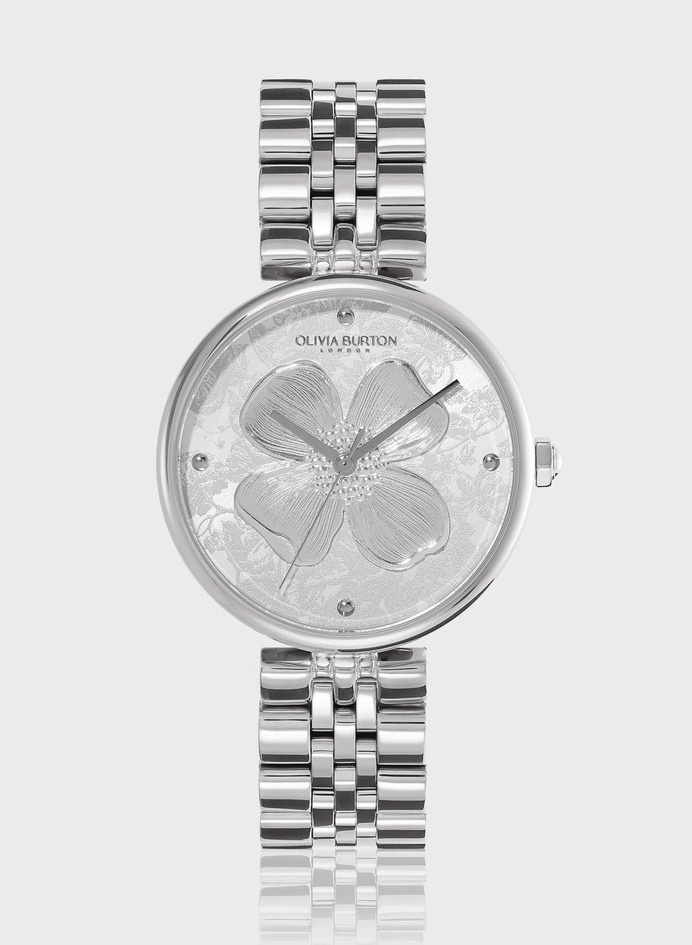 OLIVIA BURTON Signature Dogwood T-Bar Women's Watch - Image 1