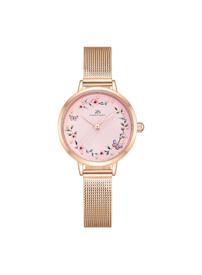 KENNETH SCOTT K23512-RMKP Elegant Rose Gold Analog Watch - Image 1