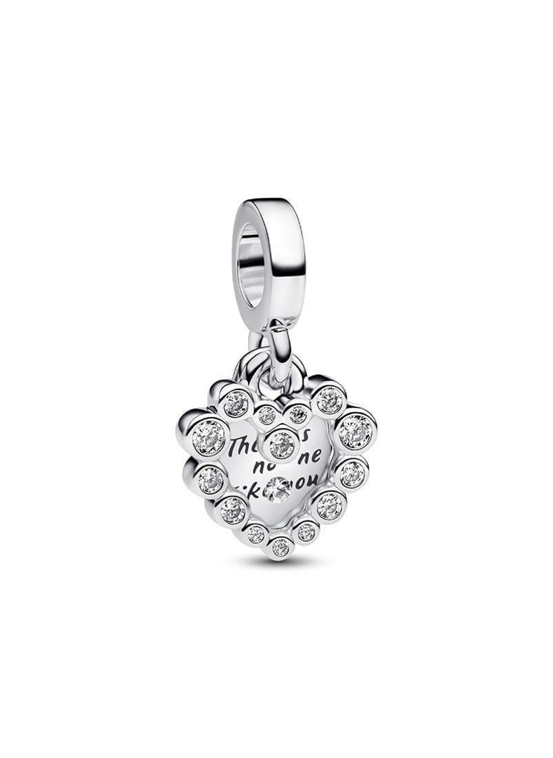 PANDORA Sparkling Heart Double Dangle Women's Charm - Image 1