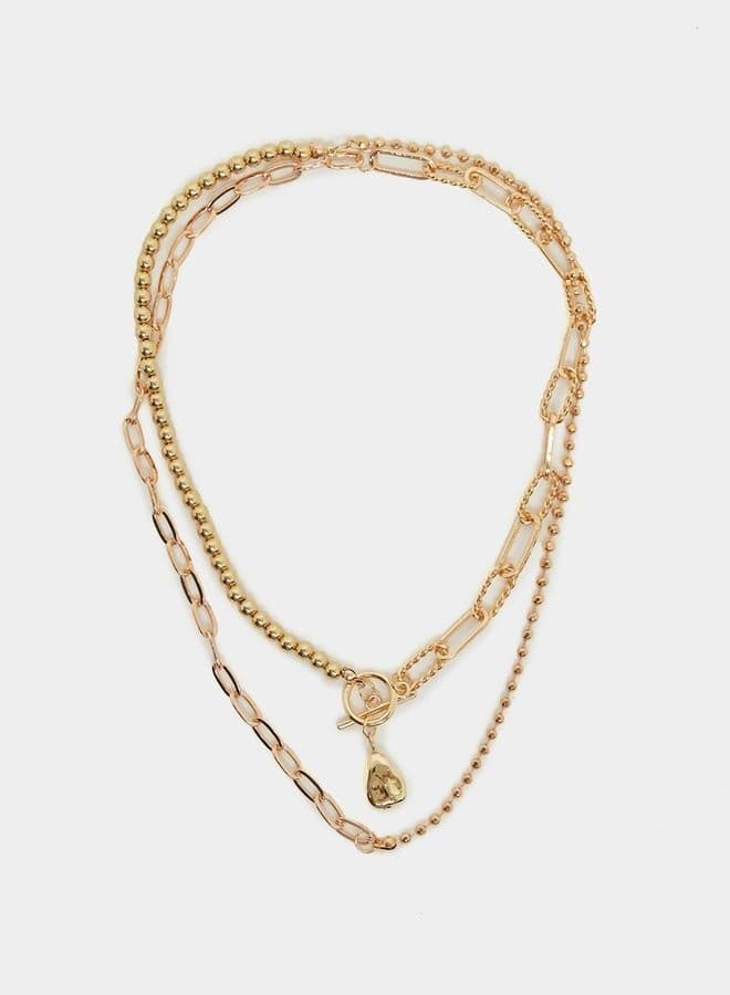 Styli Elegance: Cascading Chain Link Necklace for Women - Image 1