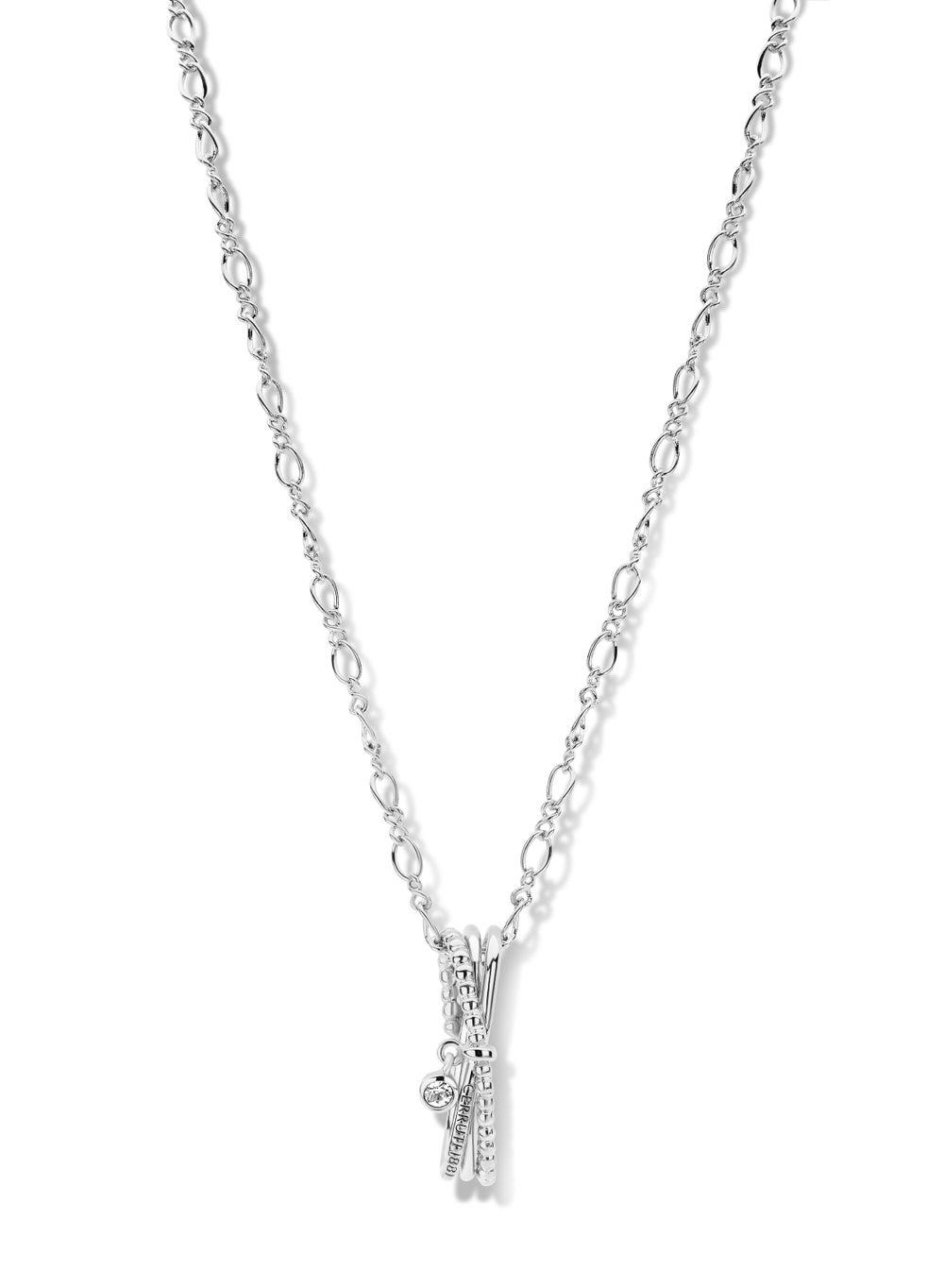 CERRUTI 1881 Gold-Tone Geometric Necklace for Chic Elegance - Image 1