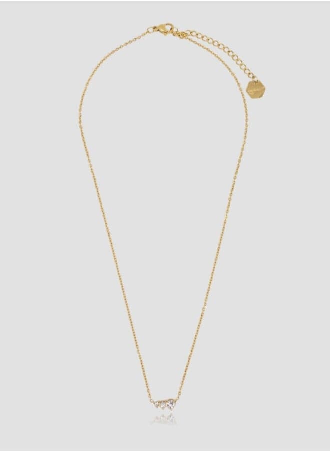 Lady Mauve Gold Sirus – Elegant Hypoallergenic Necklace - Image 1