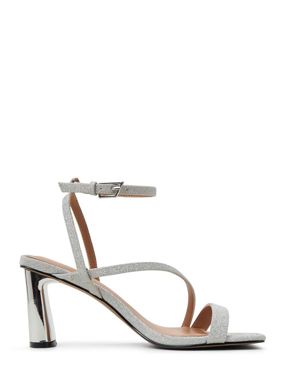Laneyy040 Silver Elegance Heeled Sandals for Women - Image 1