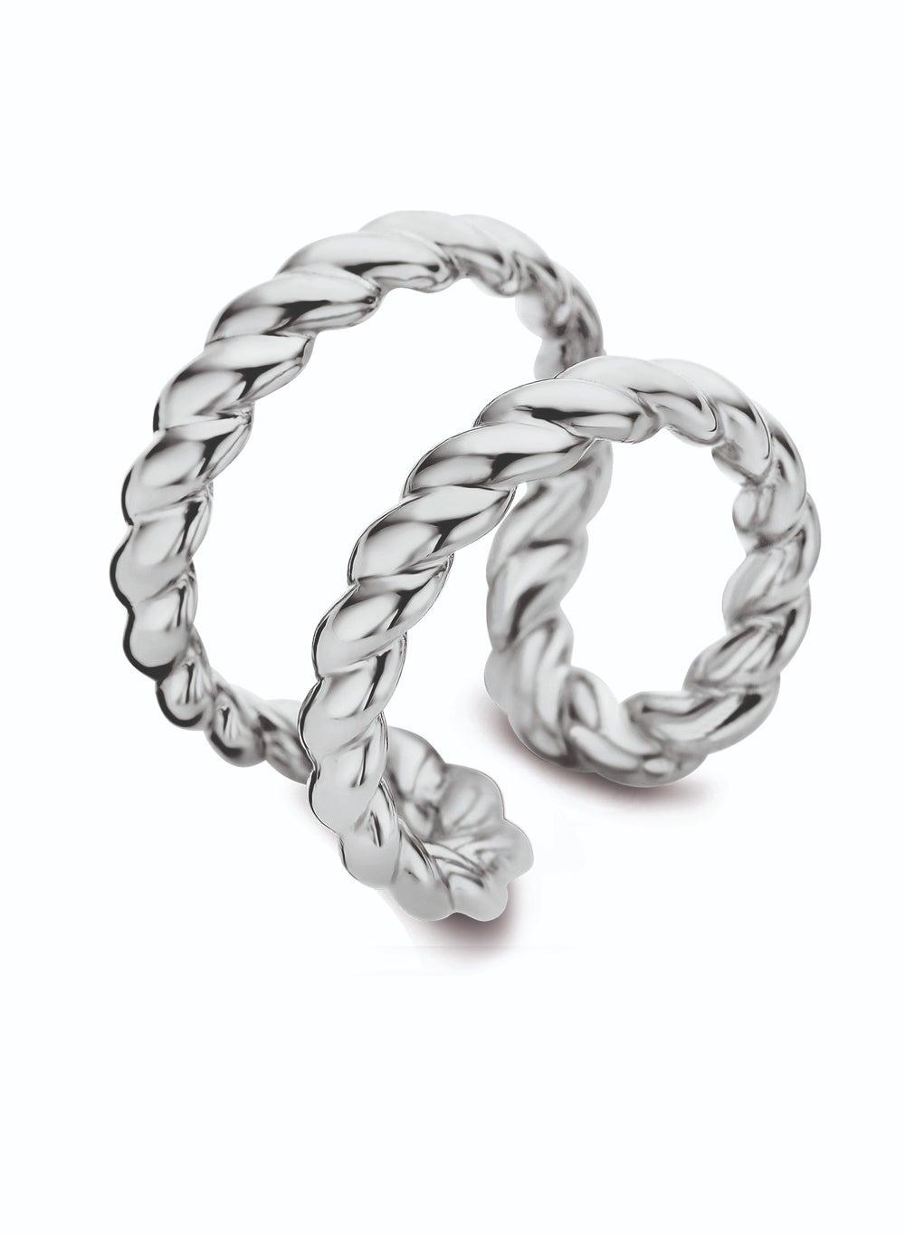CERRUTI 1881 Chiara 52 Elegant Stainless Steel Ring for Women - Image 1