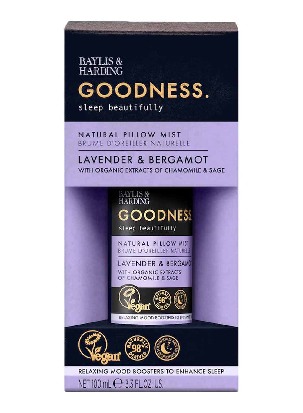 Baylis & Harding Goodness Sleep Lavender & Bergamot Pillow Mist, 100ml - Image 1