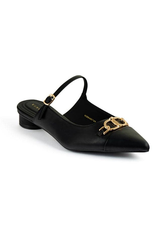 Elegant Pointed Toe Mid Heel Mules Vi20400745 - Image 1