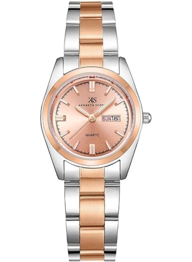 KENNETH SCOTT K23543-RBKM Elegance in Rose Gold - Women's Watch - Image 1