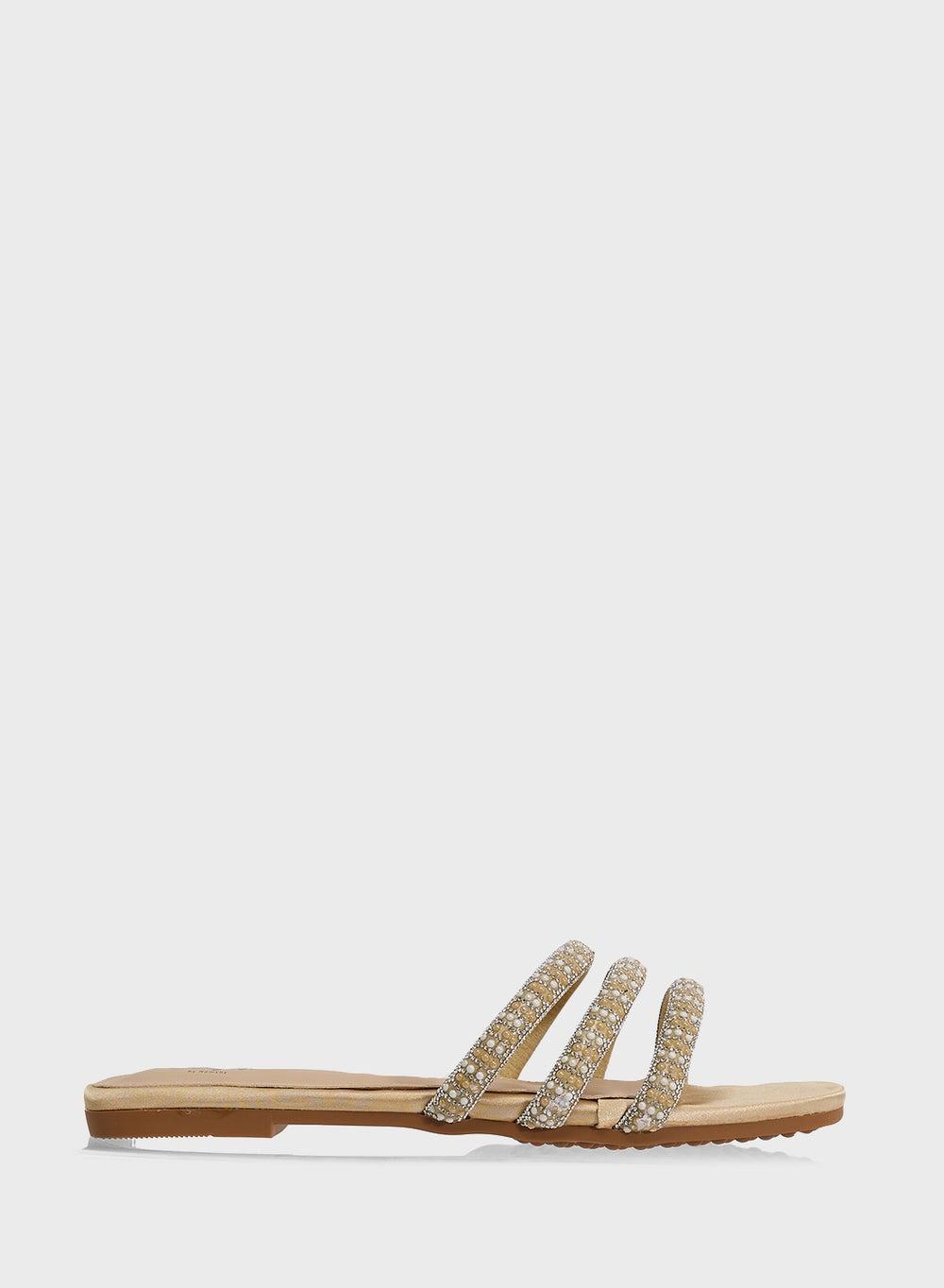 X2503 263 Diamante Flat Sandal - Elegance Meets Comfort - Image 1