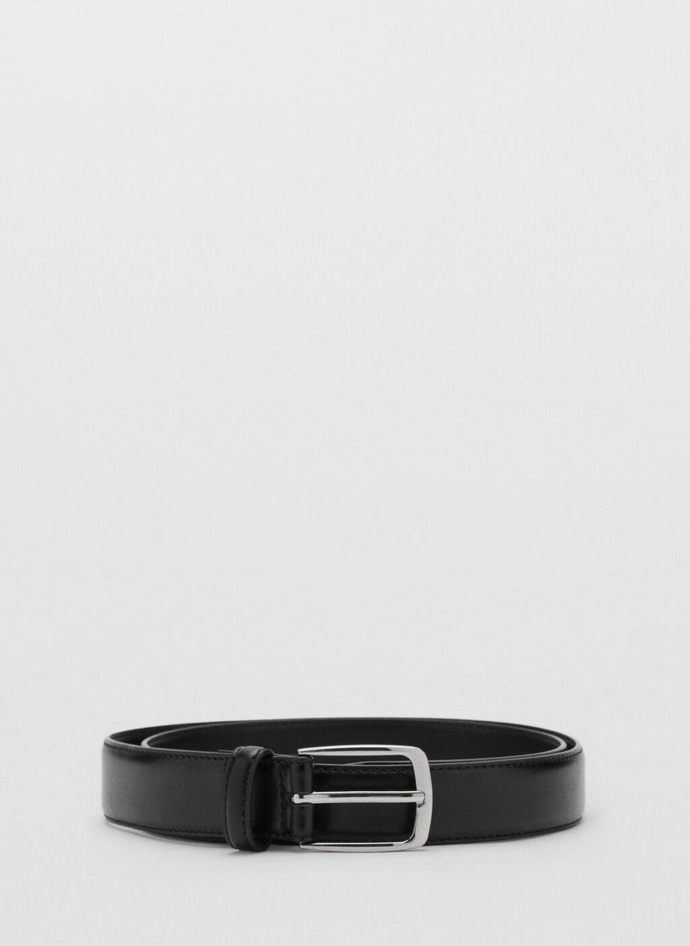 Mango Man Nappa Leather Belt - Sleek Elegance for Men - Image 1