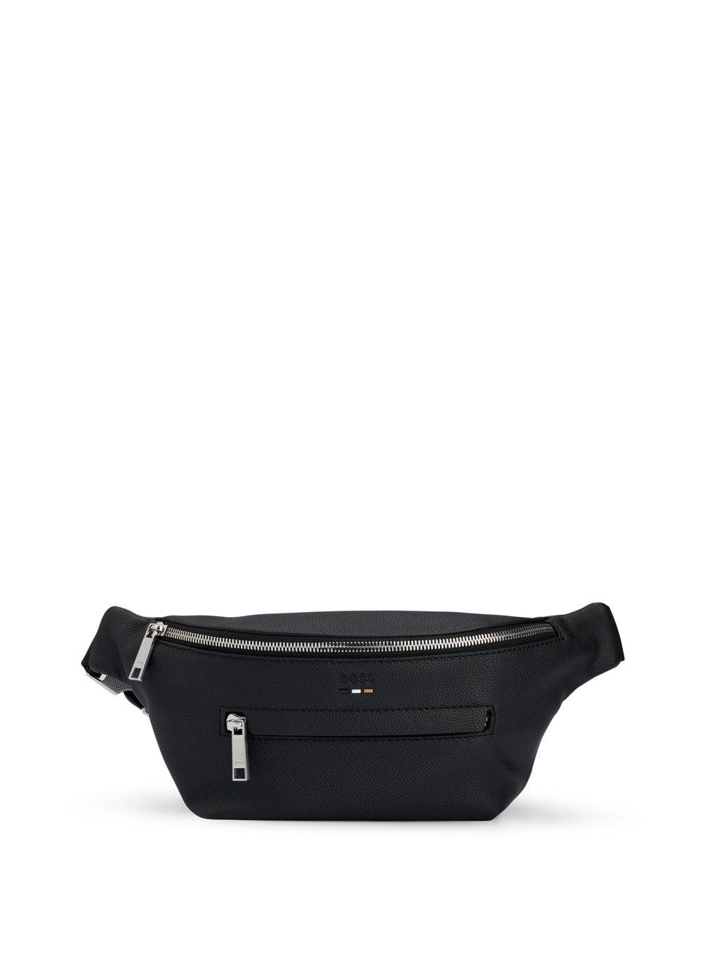 BOSS Embossed Faux-Leather Men's Belt Bag - Image 1