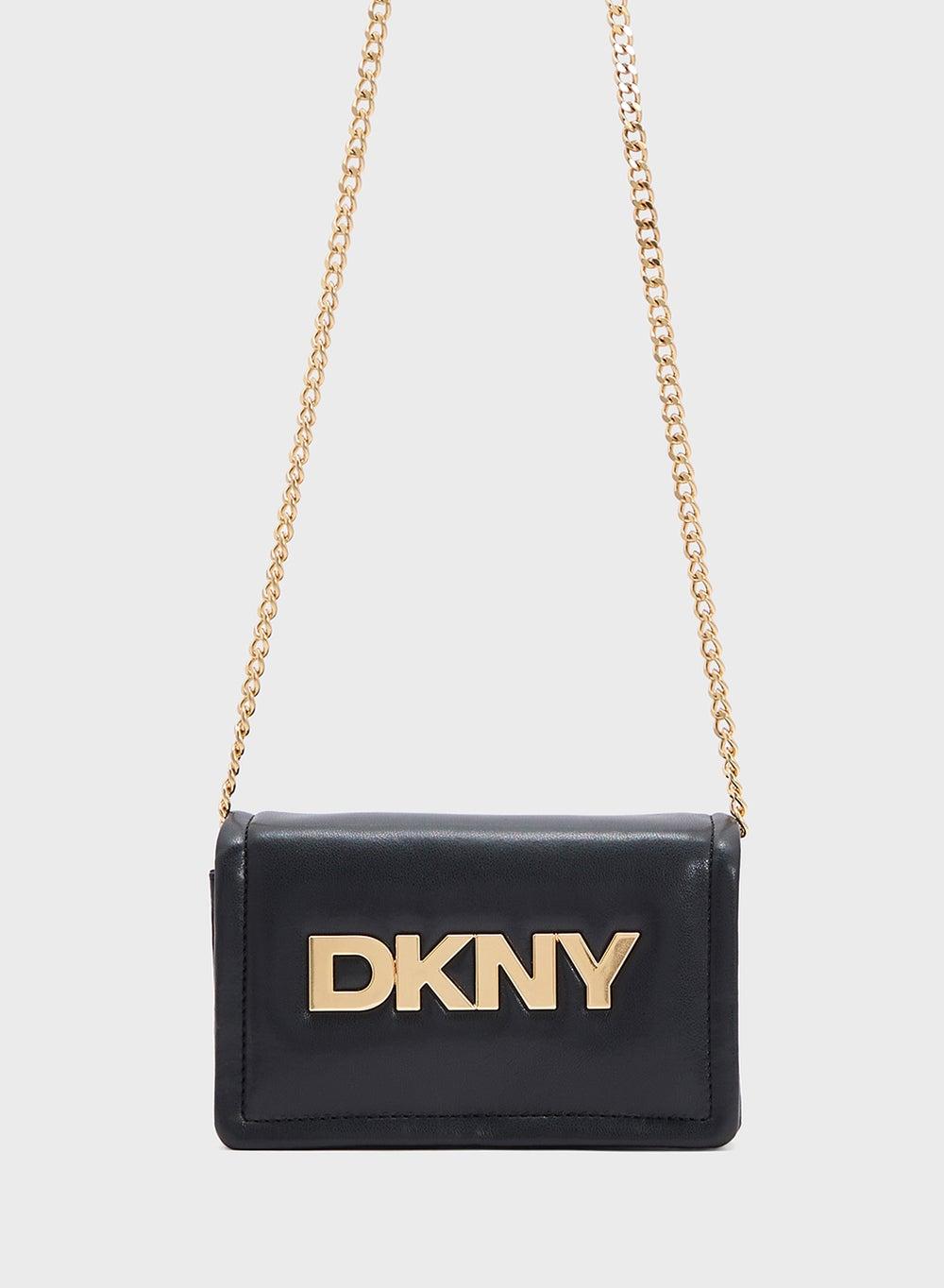DKNY MAGGIE SMALL Sleek Black Crossbody for Sophisticated Elegance - Image 1