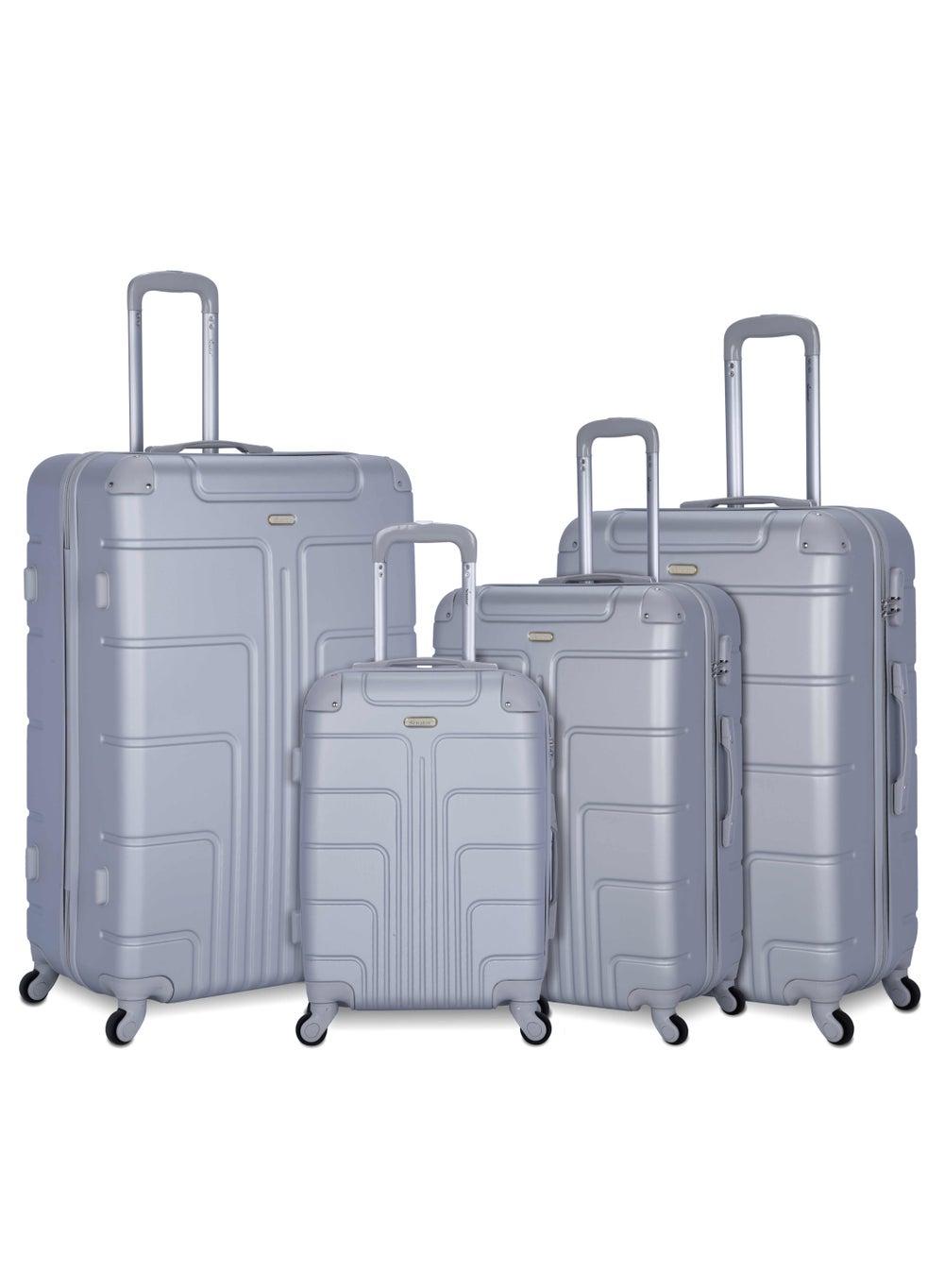 SENATOR A1012 Silver Elegance: 4-Piece Deluxe Spinner Luggage Set - Image 1