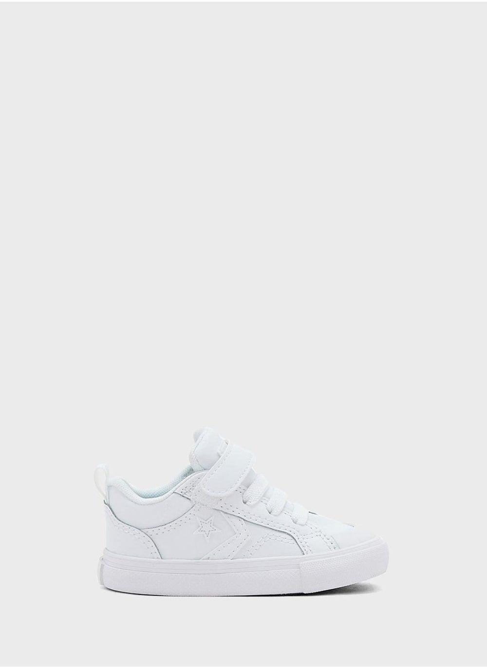 Infant Pro Blaze Strap A08751C 102: Mono White Leather Sneakers - Image 1