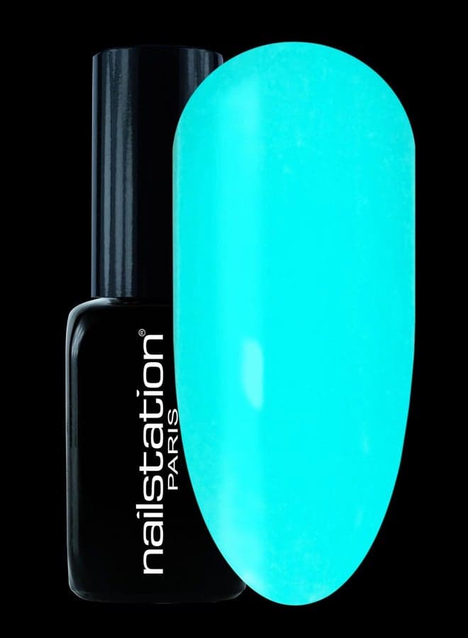 Glow In The Dark Gel Polish Glacière - Enigmatic Blue - Image 1