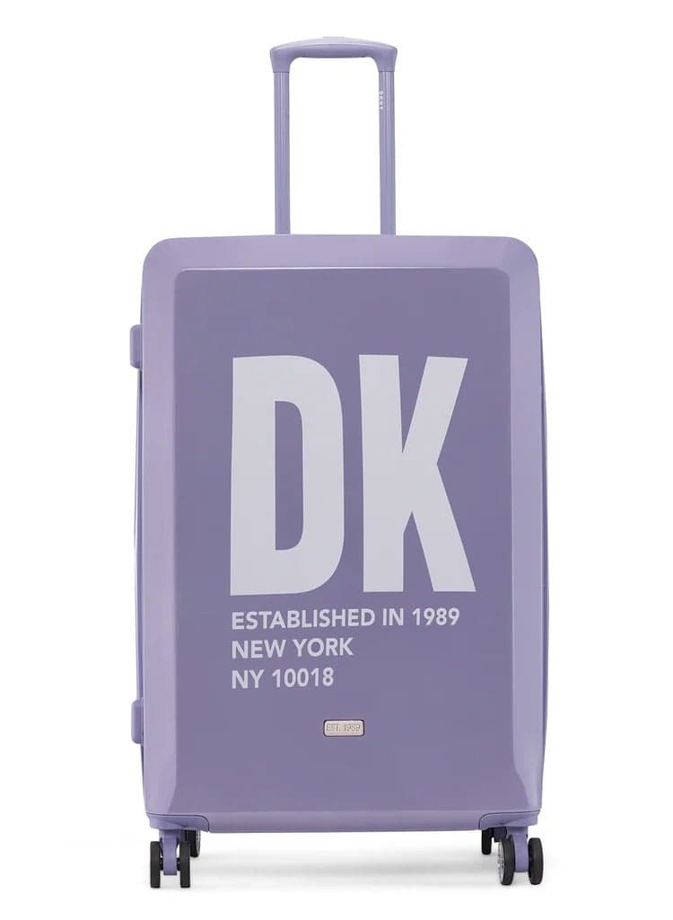 DKNY Lavender Blue Mirrored Hardside Spinner Luggage | Ultra Lightweight - Image 1