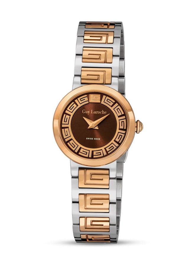 Guy Laroche Ariane 25mm Swiss Quartz Ladies Watch in Silver/Rose Gold - Image 1
