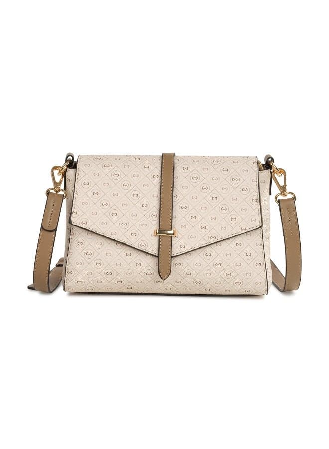 Milano Fredrika-Satchel 1: Elegance in Beige for Women - Image 1