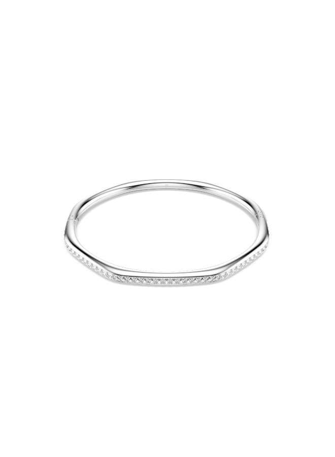 SWAROVSKI Dextera Rhodium-Plated Crystal Bangle - Image 1