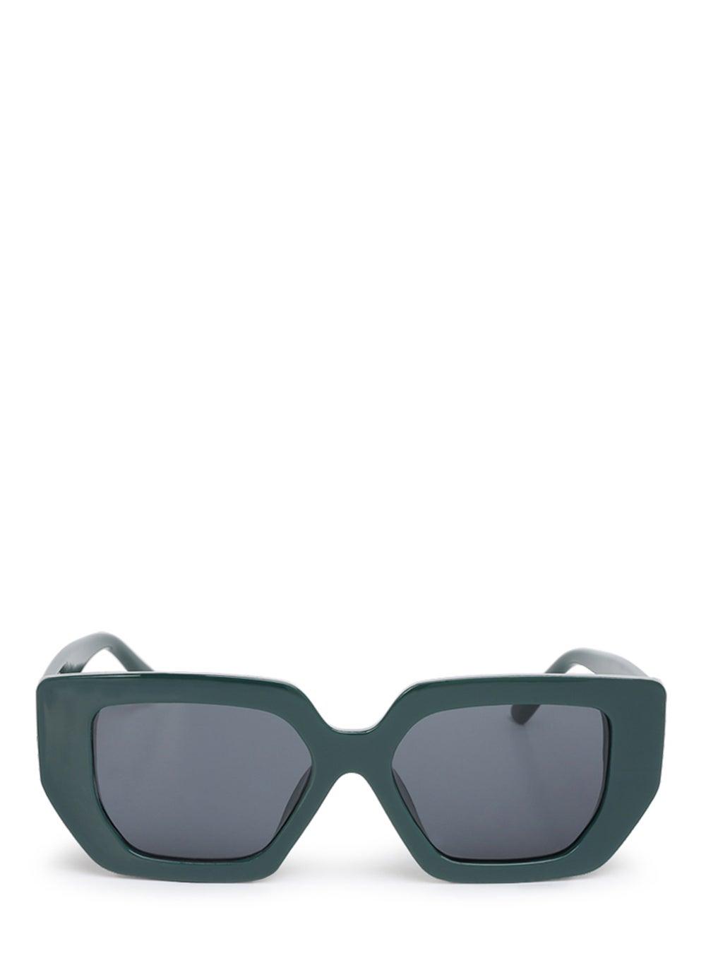 London Rag Chic Green Cat Eye Sunglasses for Women - Image 1