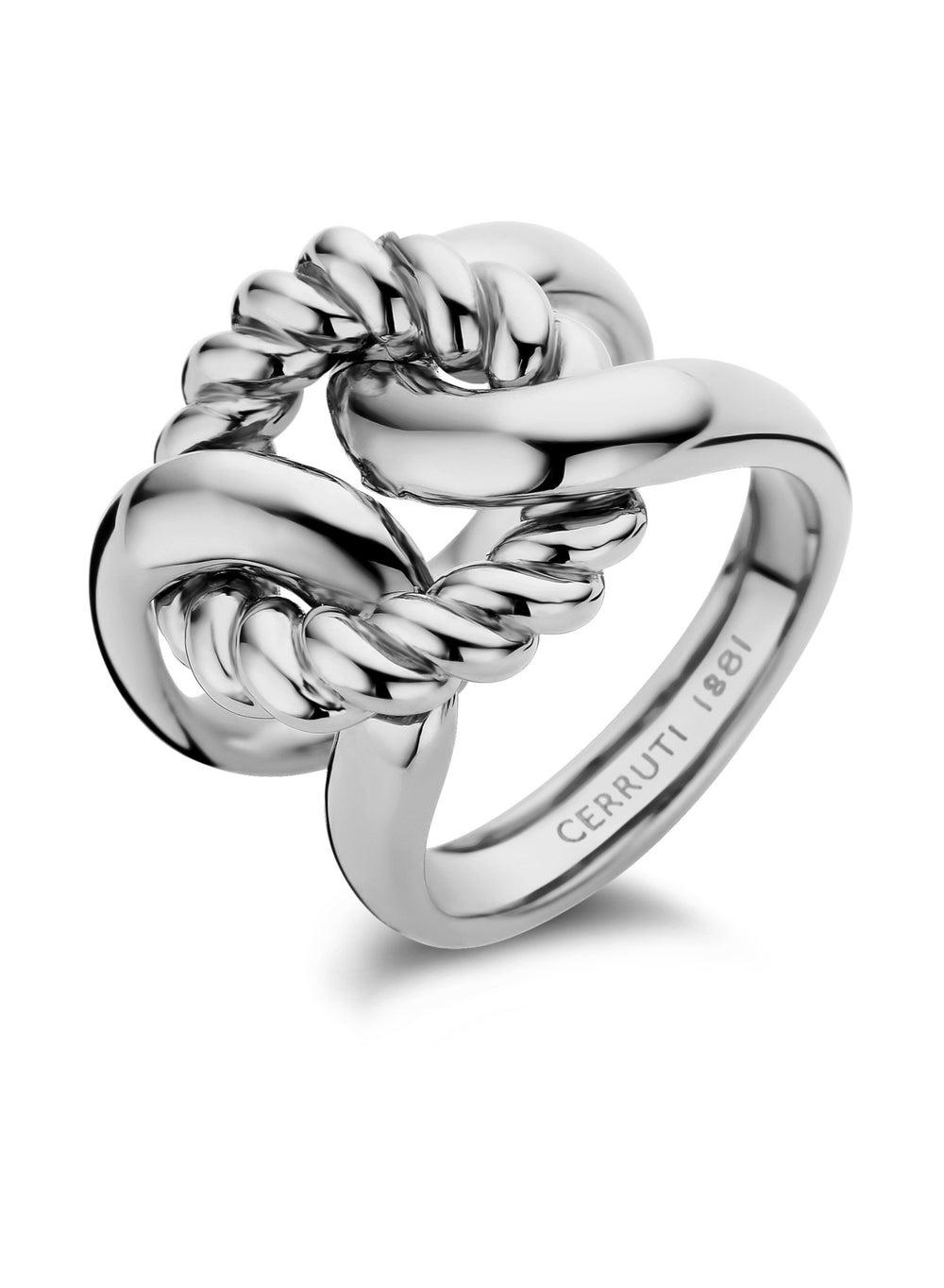 CERRUTI 1881 Chiara 56 Stainless Steel Ring for Elegance - Image 1
