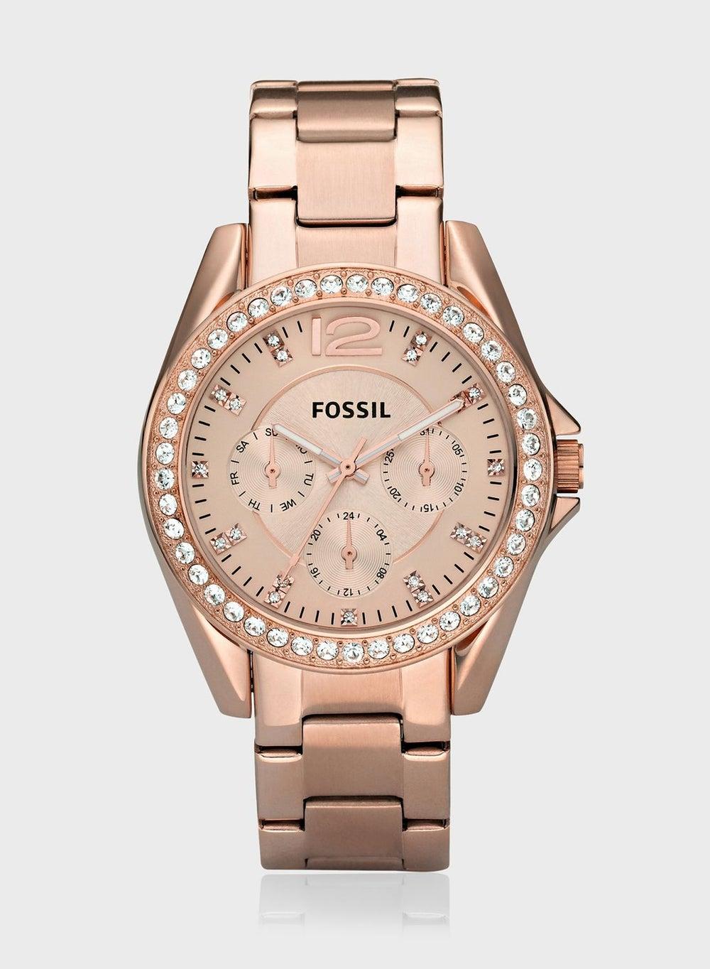FOSSIL Riley Two Tone Women's Elegant Analog Watch - Image 1