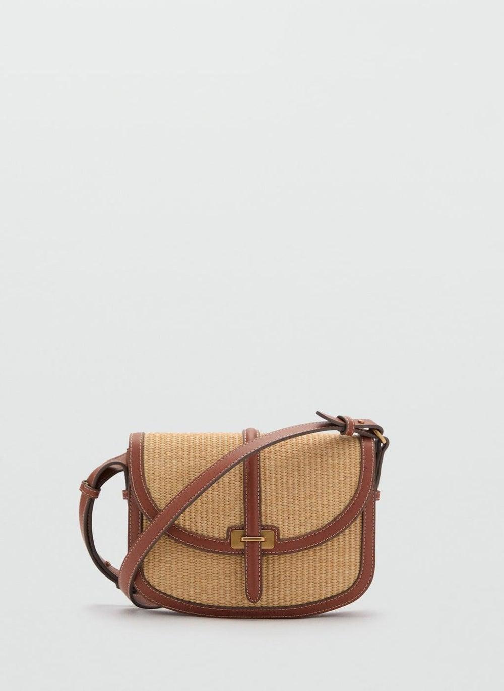 MANGO Women's Canvas Contrast Shoulder Bag - Image 1