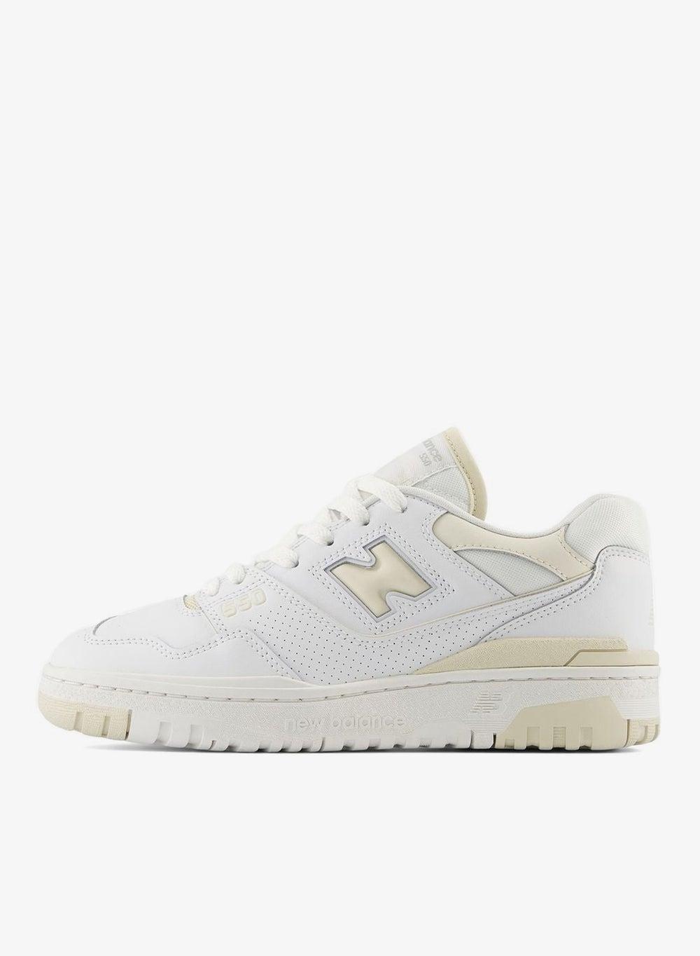 Bb550 White Leather Sneakers: Sleek Street Style - Image 1