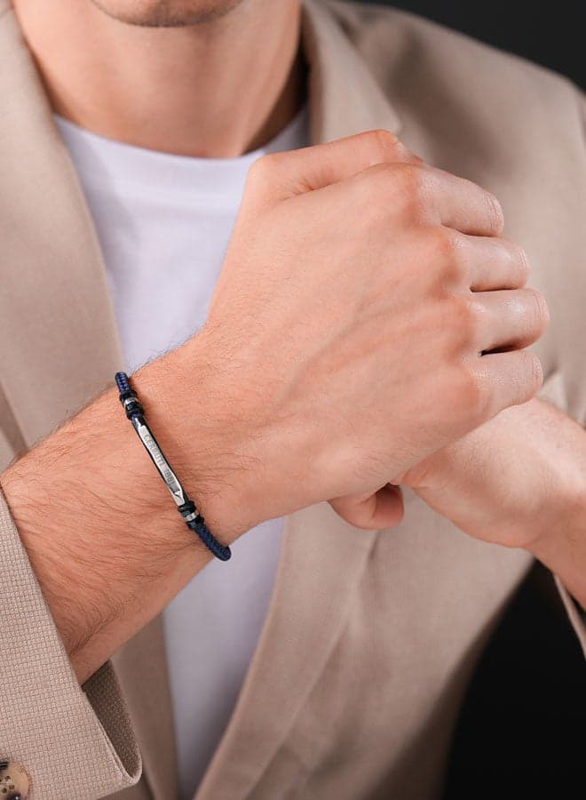 CERRUTI 1881 180 Tornillo Navy Blue Casual Men's Bracelet - Image 1