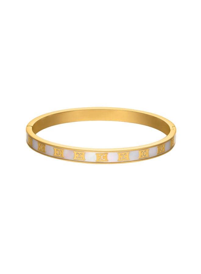ESCADA Eliza Grey Mother-of-Pearl Bangle: Refined Elegance - Image 1