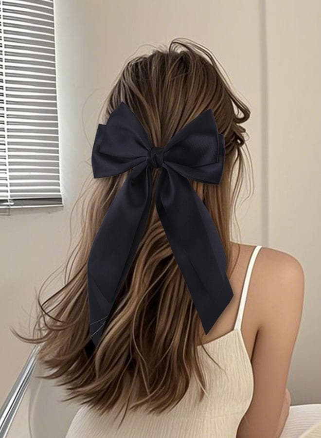 Elegance Redefined: Take Two Solid Bow Hair Clip - Image 1