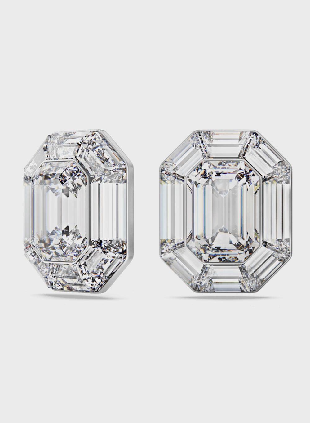 SWAROVSKI Lucent Octagon-Cut Crystal Stud Earrings - Image 1