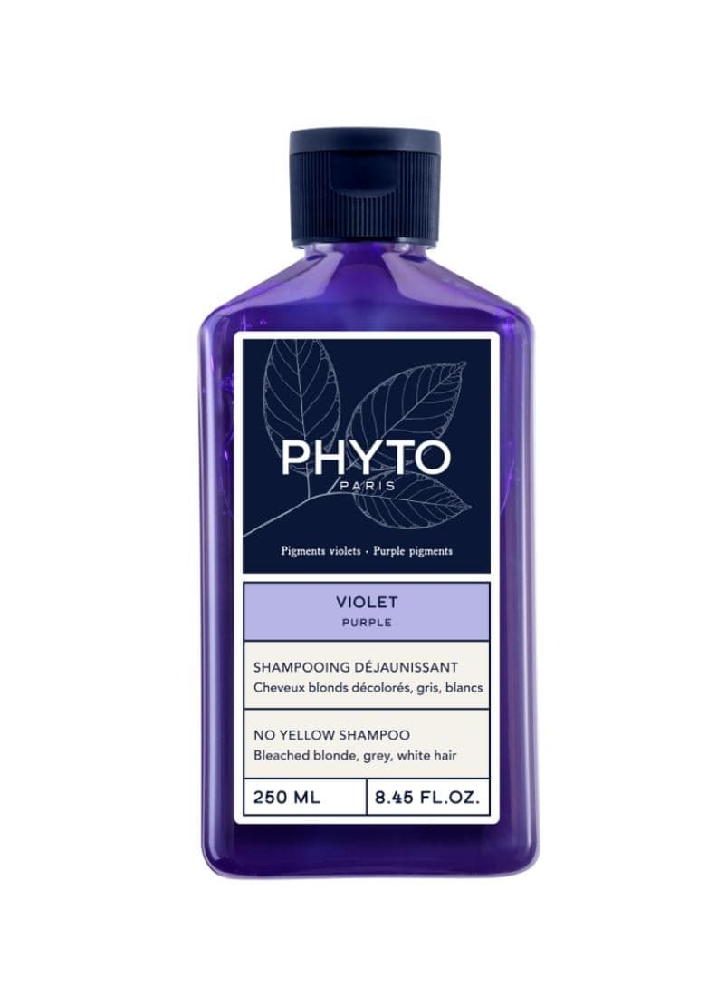 Phyto Purple 250ml: Radiant Blonde and Silver Hair Shampoo - Image 1