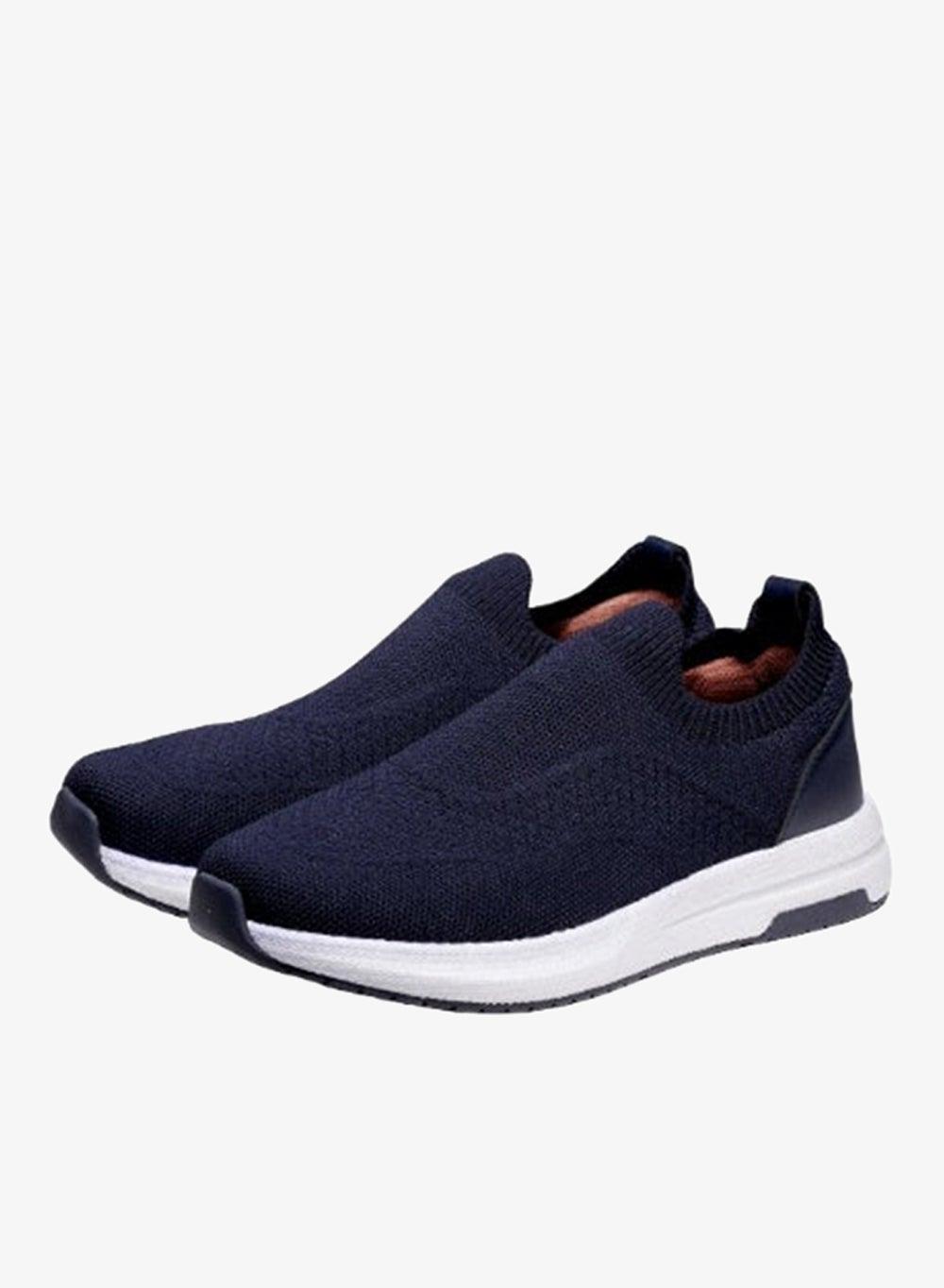 Barjeel Uno Mens Navy Casual Slip-Ons 960-3 GP - Image 1