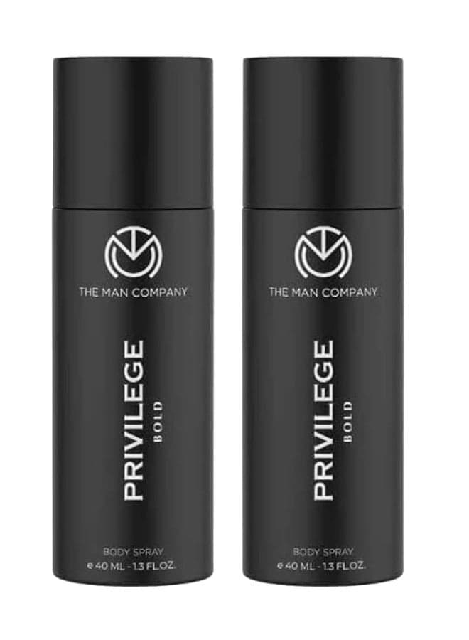 Privilege Active Men's Deodorant Duo - Long-Lasting & Luxuriously Scented - Image 1